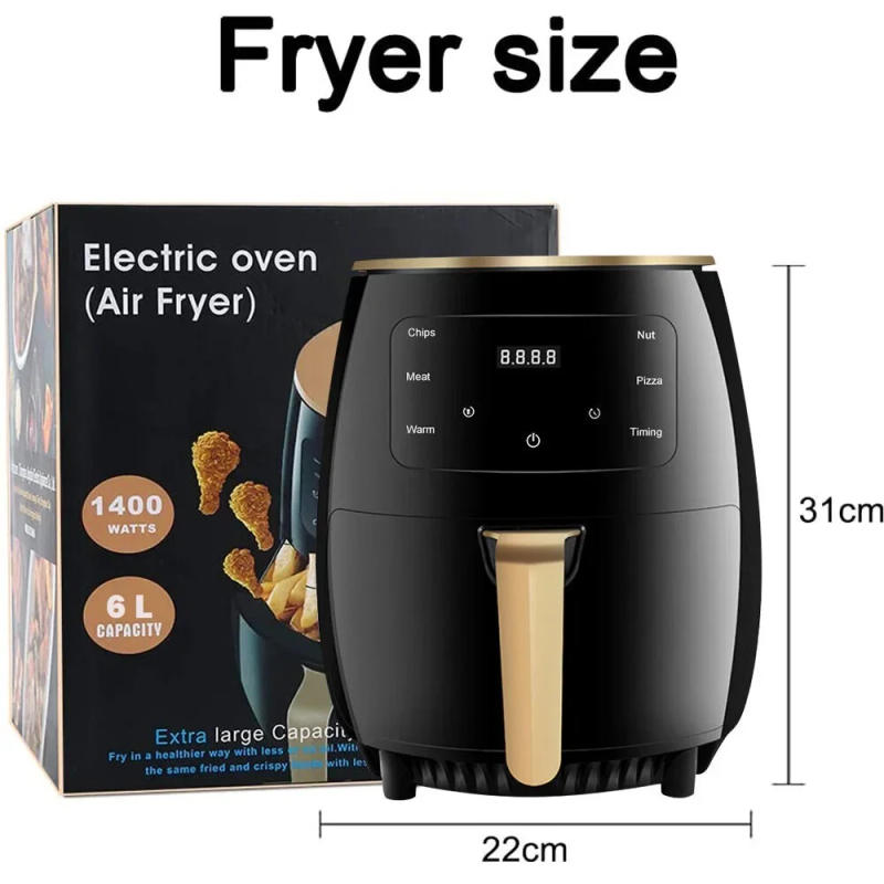 Description Picture 6 of itemAir Fryer 15 Liters Large Capacity Smart Electric Fryer Multifunctional Visual Household Electric Oven Fritoz Makinesi Yagsiz