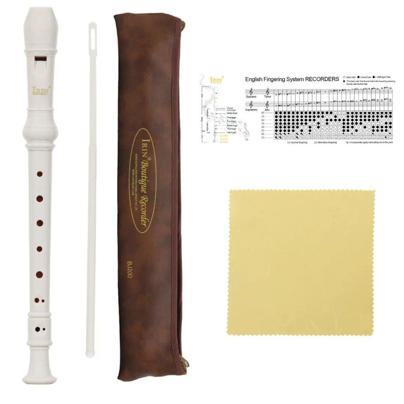 Description Picture 4 of itemIRIN Baroque Clarinet Woodwind Instrument Recorder Soprano Vertical Flute With Musical Instrument Accessories Beginner Gift