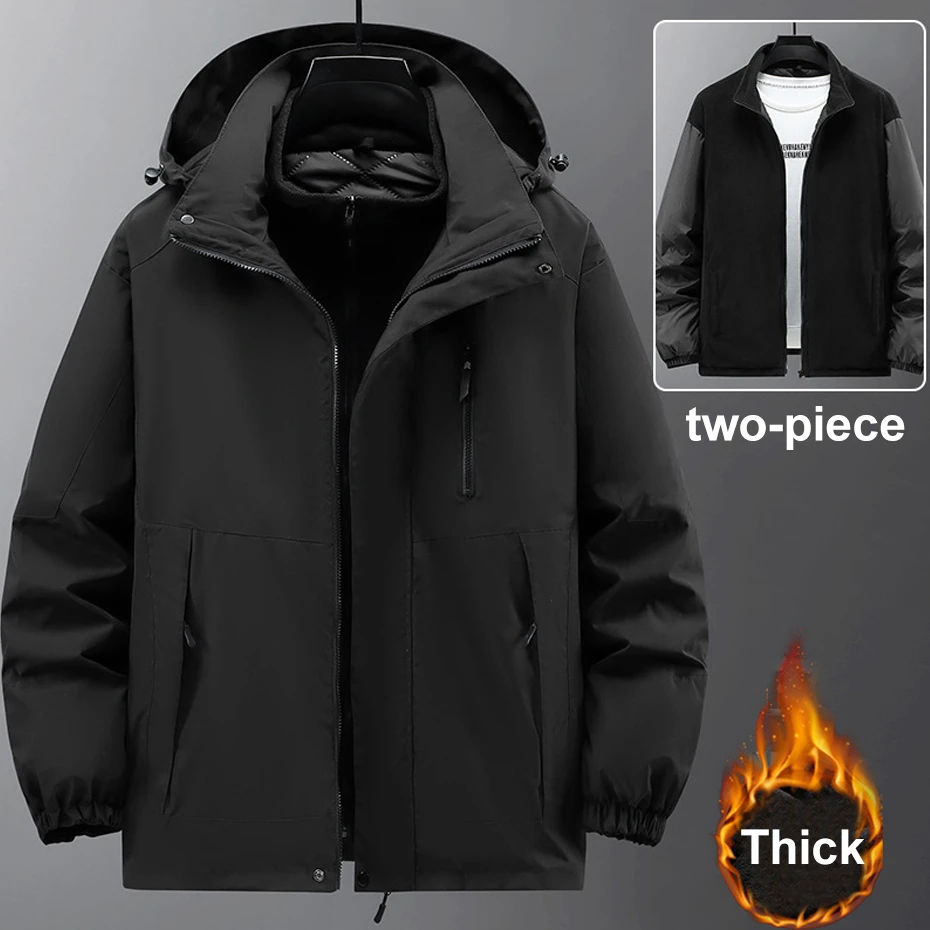 Two-piece Waterproof Trench Jacket Men