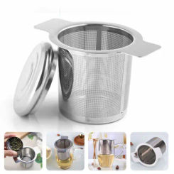 Stainless Steel Tea Leak Filter Reusable Tea Infuser Tea Strainer Teapot Metal Loose Tea Leaf Spice Filter Accessories Kitchen