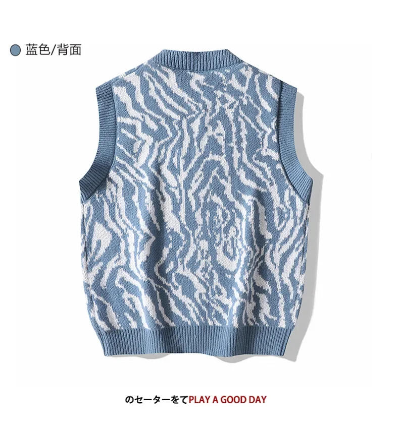 Description Picture 5 of item2023 Autumn/Winter New Thick Thread Sweater Tank Top Youth Sleeveless Knitwear Vest Bottom