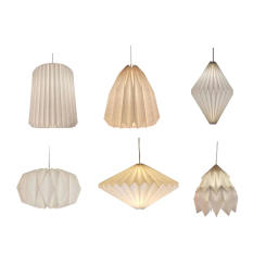 Paper Origami Lamp Shade Light Accessories Fold Lighting Fixture Ceiling Lampshade for Restaurant Hotel Home Bedroom Decor