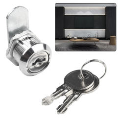 16mm Drawer Cabinet Lock Cam Lock With Key Mailbox Drawer Cupboard Locker Zinc Alloy Waterproof Furniture Storage Doors Locks