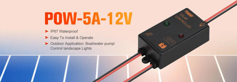 Description Picture 2 of itemChoice 5A/10A 6V/12V/24V Solar Charge Controller Regulator Waterproof IP68 Load Work For 24 Hours With Solar Panel Solar Battery