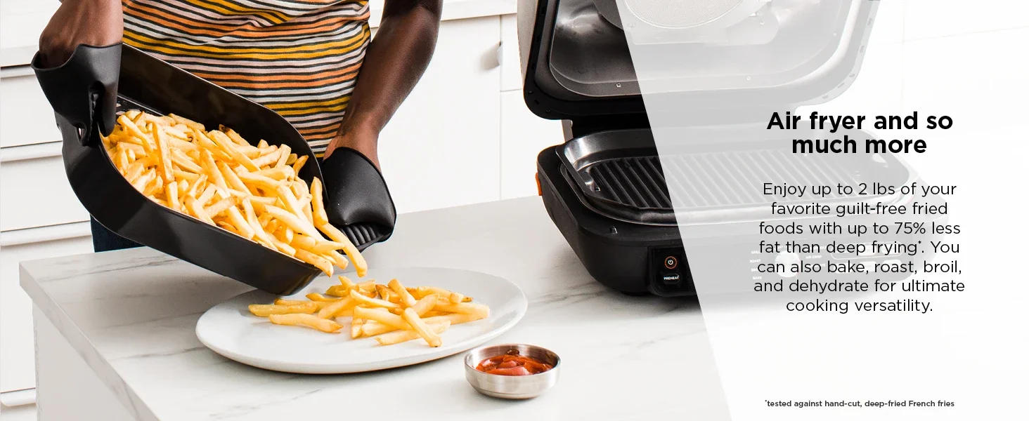 Description Picture 5 of itemIG651 Foodi Smart XL Pro 7-in-1 Indoor Grill/Griddle Combo use Opened or Closed Air Fry Dehydrate & More