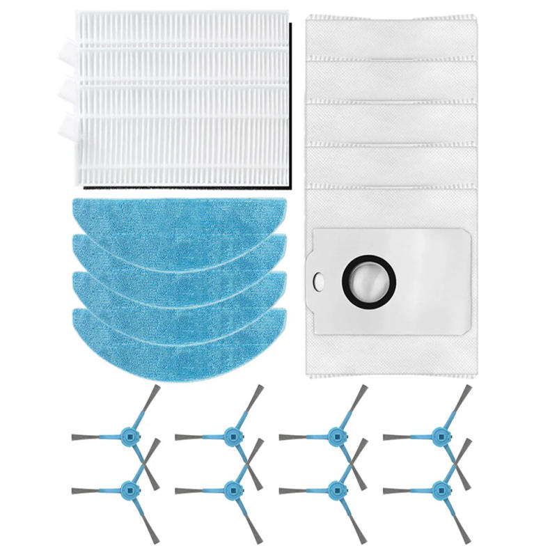 Description Picture 5 of item1SET Filters Mop Cloth Dust Bag Side Brush Kit For Conga 7490 Immortal Home For X-Treme Household Appliances Spare Parts