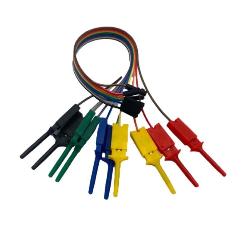 Description Picture 3 of item20cm 10 Pins Logic Analyzer Cable Test Lead Hook Cable Clamp 5Color Probe Testing Electrical Equipment High Efficiency
