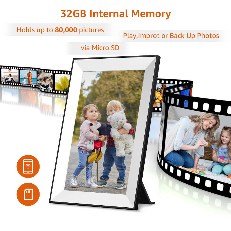 Description Picture 4 of itemFrameo 10.1 Inch WiFi Digital Picture Frame 1280x800 HD IPS Touch Screen Digital Photo Frame Electronic 32GB Memory Auto-Rotate