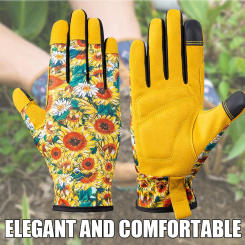1 Pair Gardening Gloves Thorn Resistant Garden Gloves Rose Pruning Yard Work Gloves Touch Screen Breathable Work Gloves