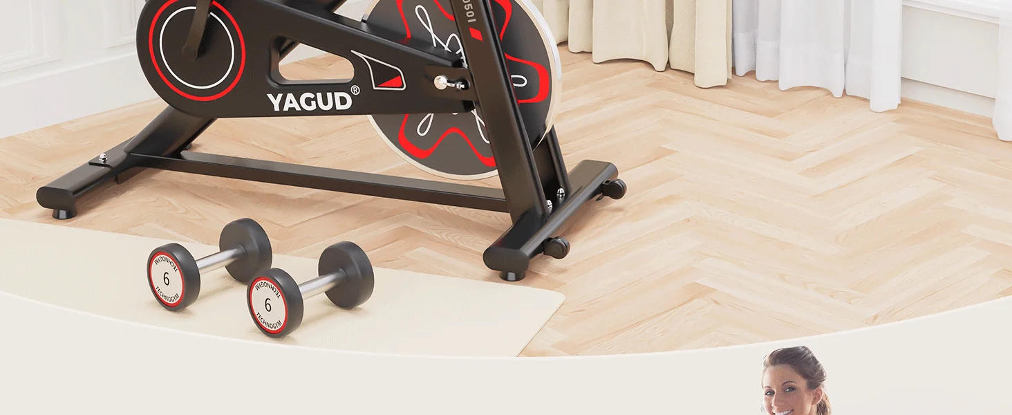 Description Picture 3 of itemStationary Bikes for Home, Indoor Cycling Bike/Brake Pad, Indoor Bike with Pad Mount & Comfortable Seat Cushion, Workout Bike
