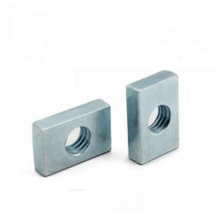 100pcs Square Nuts M6 M6x18x11x4 Rectangular GB39 Aluminum Profile  Slider Block Thin Carbon Steel Countersunk Nut