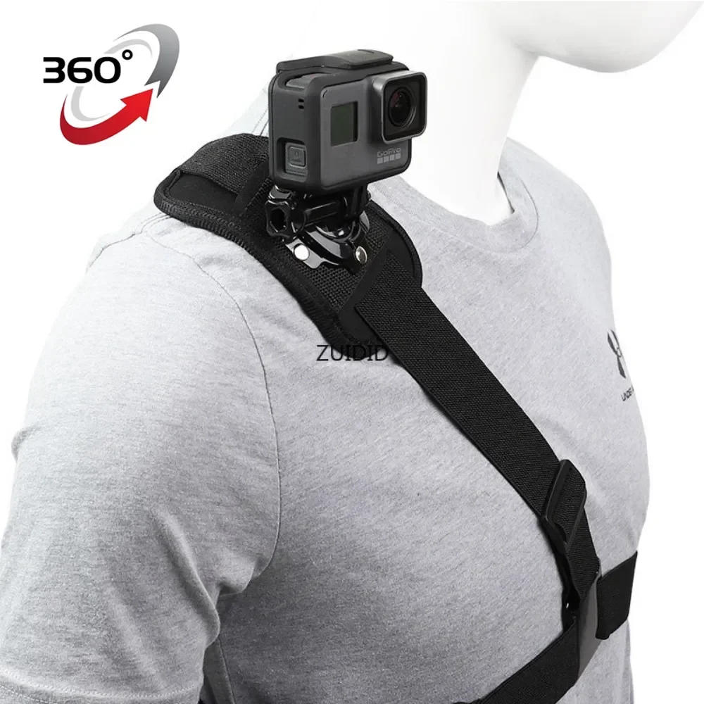 Description Picture 2 of itemFor Go pro Accessories 360° shoulder Strap Mount Harness for Gopro Hero 11 10 9 8 7 6 5 4 SJ4000 for Xiaomi Yi Camera Chest