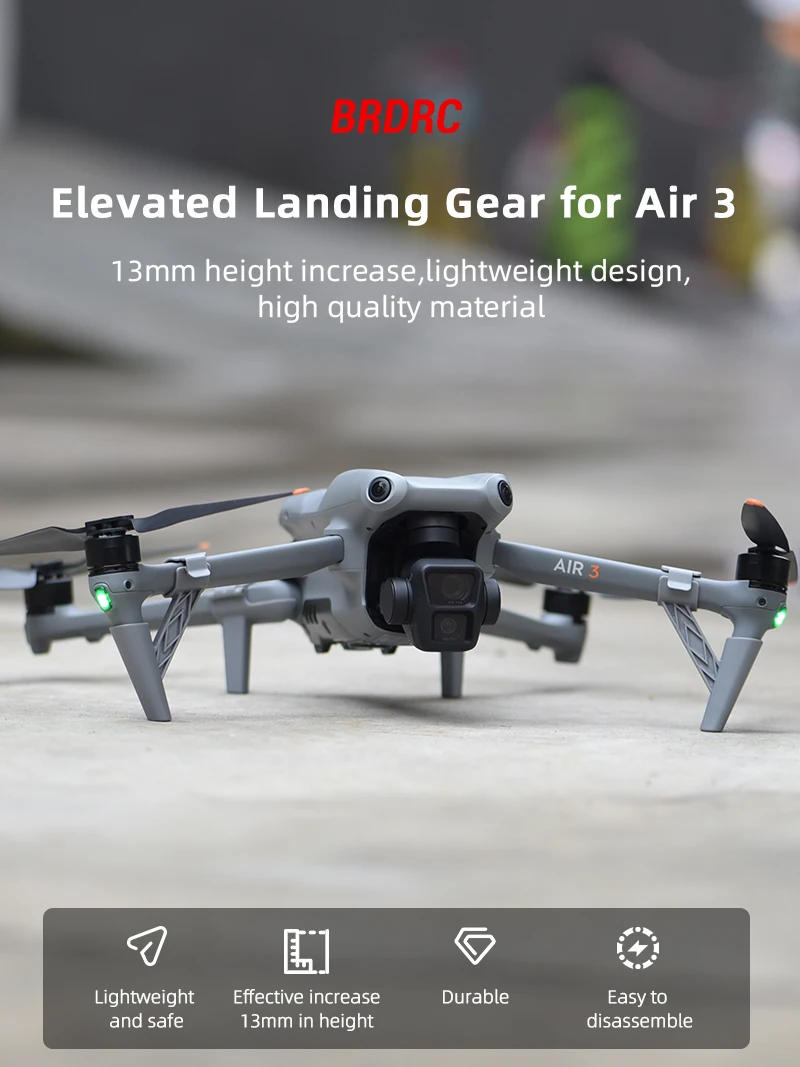 Description Picture 2 of itemLanding Gear for DJI Air 3/Air 3S Increase Expansion Bracket Extended Ultra -Light Leg Gimbal Camera Protection Drone Accessory