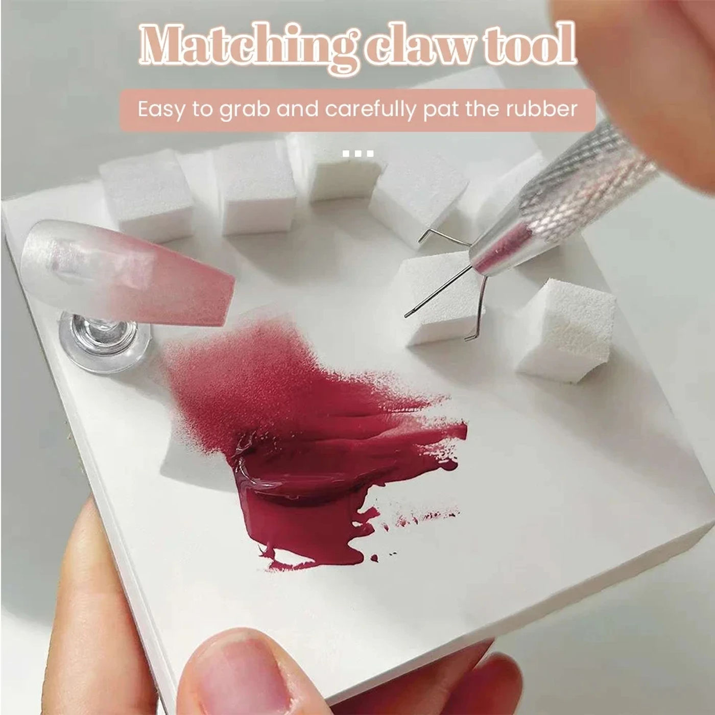 Description Picture 3 of item50PCS Sponge Gradient Nail Art Stamper Tools Gel Polish Color Gradient Brush Glitter Powder Dotting Pen For Manicure Accessories