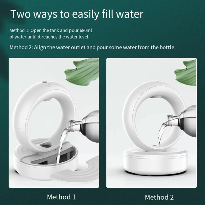 Description Picture 4 of item680ML Perfume Anti Gravity Humidifiers Portable Mini USB Aroma Diffuser Essential Oils Water Drop Air Purifier For Home Bedroom