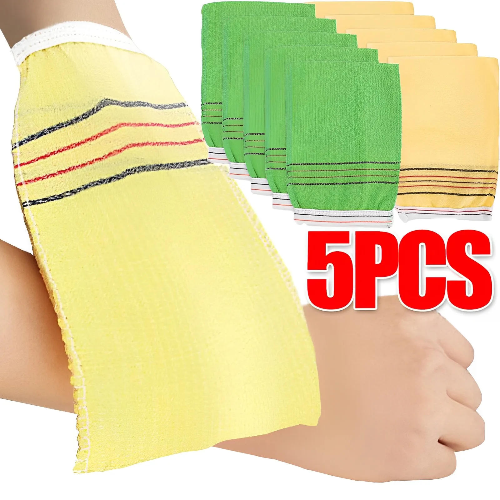 Description Picture 4 of item5/1Pcs Shower Bath Scrub Glove Korean Exfoliating Body Scrub Shower Towel Washcloth Portable For Adults Coarse Grain Brush