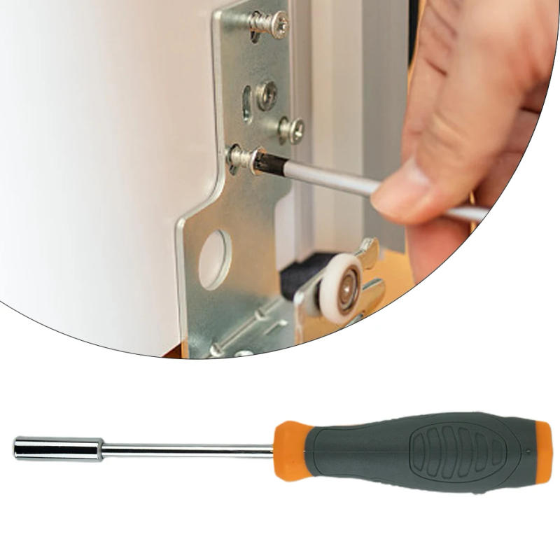 Description Picture 5 of item6.35mm Hex Adapter Screwdriver Handle Magnetic Head Screwdriver Bit Holder Chrome Vanadium Steel For Socket Wrench Tools