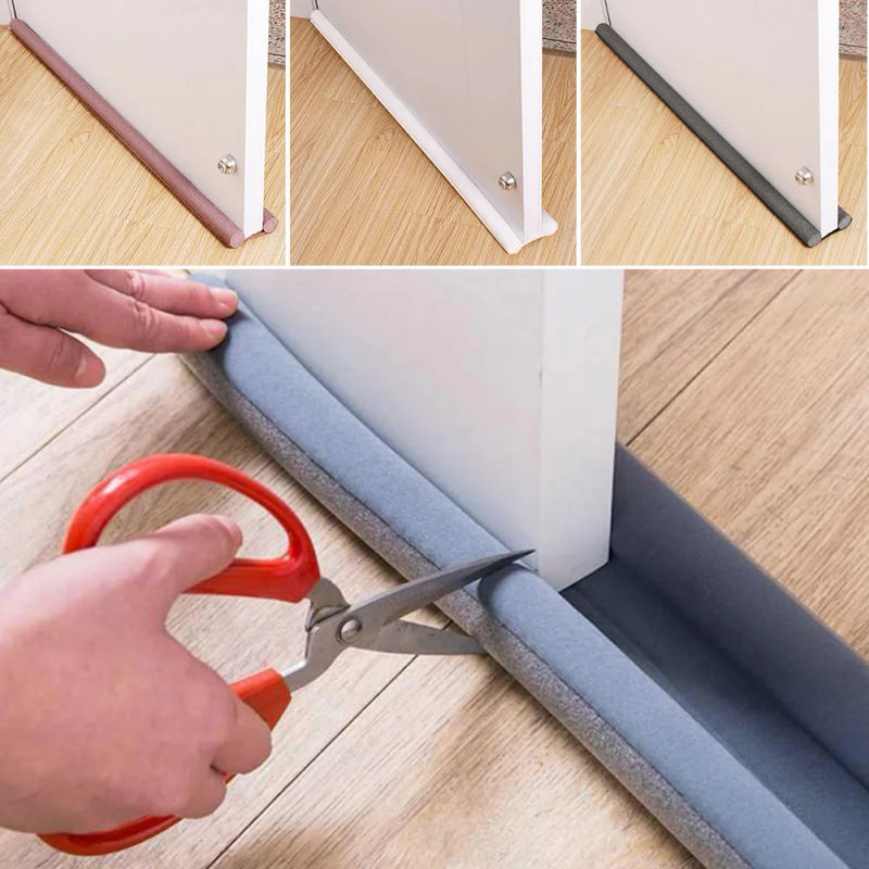 Description Picture 3 of itemDoor Bottom Sealing Strip Door Draft Guard Bedroom Home Under Door Double Sided Excluder Reduce Noise Brand New