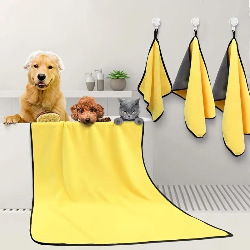 Description Picture 3 of itemSoft and Absorbent Pet Bath Towels and Dog Blankets Perfect for Drying and Snuggling with Your Furry Friend