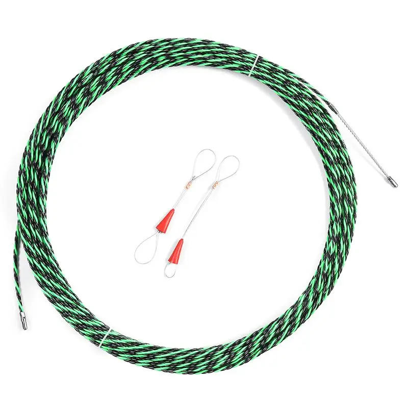 Description Picture 4 of item5-30M 5mm Green Guide Device Fiberglass Electric Cable Push Pullers Duct Snakes Fish Tape Wire + two Cable Tensioner