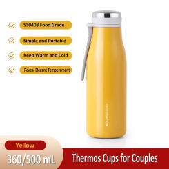 Vacuum Flask Cold and Hot Double Wall Stainless Steel Water Bottles Hot Drinks Thermos Bottle Original Waterproof Insulated Cup