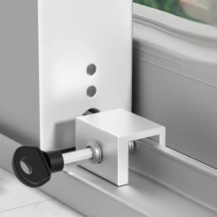 2Pcs Adjustable Window Lock Stopper Safety Locks for Kids and Pets Anti-theft Door Lock Non Punch Sliding Window Lock Hardware