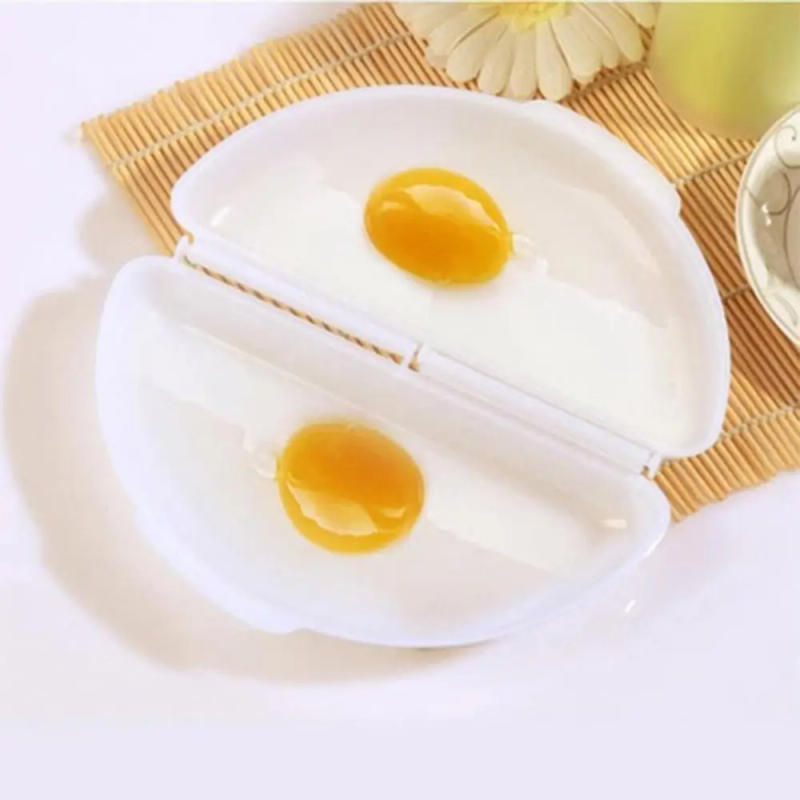 Description Picture 3 of itemEggs Microwave Omelet Cooker Pan Home Kitchen Round Shape Steamer Cooking Mold Egg Poacher Kitchen Gadget Fried Tool