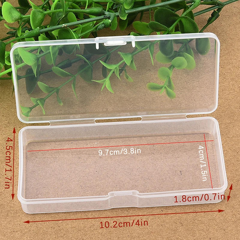 Description Picture 6 of item1PC Clear Plastic Box Rectangular Box Translucent Box Packing Storage Box Dustproof Durable Strong Jewelry Case Container