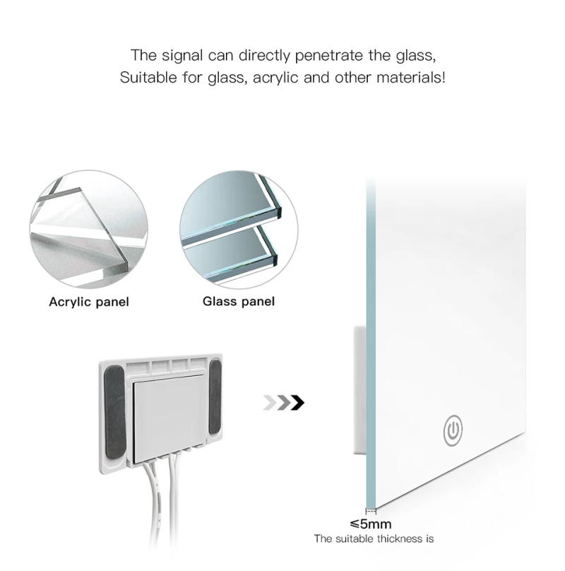 Description Picture 6 of itemPenetrating 5MM Makeup Mirror Light USB 5V Touch Control Switches For Vanity Bathroom Mirror On Off LED Dimmer Lighting Accessor