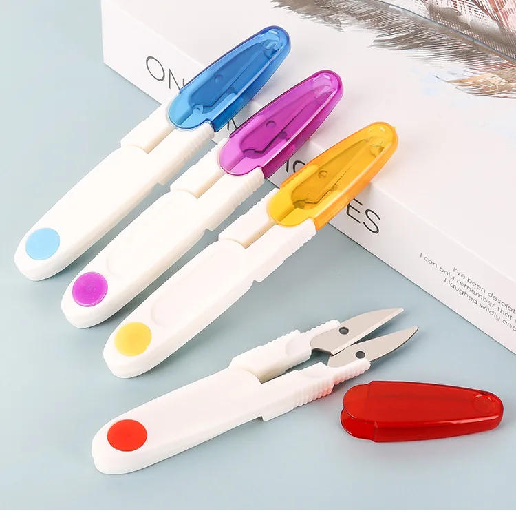 Description Picture 2 of itemStainless Steel Tailor Scissors Household U-shaped Small Scissors Safety Fish Line Scissors Sewing Cross Stitch Thread Cutter
