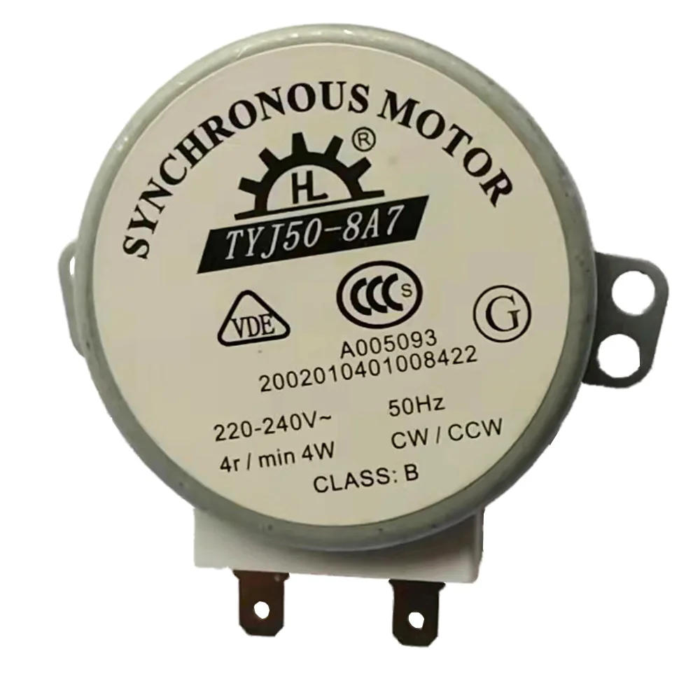 Description Picture 2 of item4pcs/ Microwave Oven Tray Motor 220-240V 4W 50Hz CW/CCW Microwave Turntable Synchronous Motor for Air Blower TYJ50-8A7 49TYZ-A2