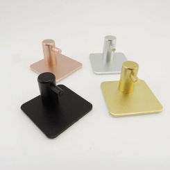 black gold color Self Adhesive Wall Door Towel Clothes Hook Key Rack Kitchen Towel Hanger Aluminum Hanger Robe Rack Home r1