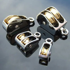 36/75mm Metal Sheave Zinc Alloy Fixed Pulley Crown Block And Tackle Lifting Wheel Mini Single/Double Pulley For DIY NEW
