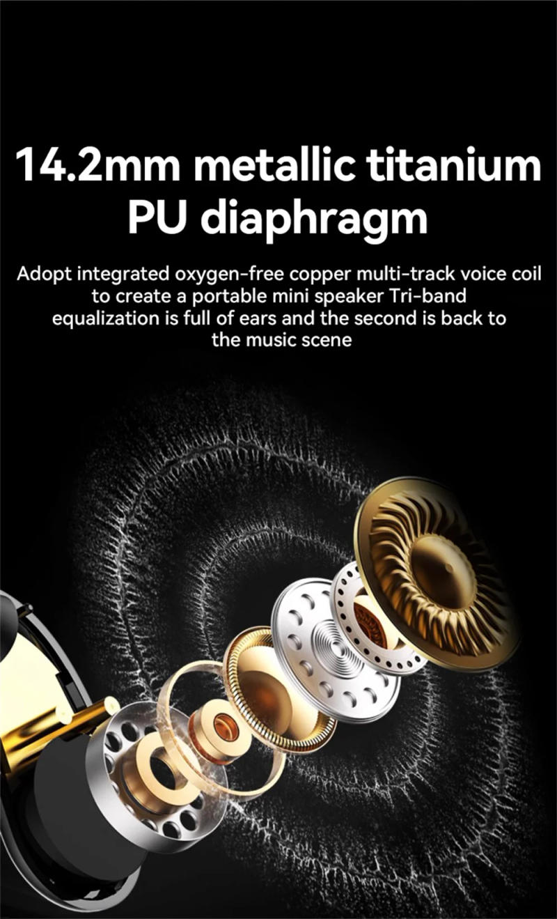 Description Picture 5 of itemOriginal B19 Wireless Earphone Bluetooth 5.4 Ear Hanging Headphone HiFi Stereo Sports Earbuds With Mic Headset Long Battery Life