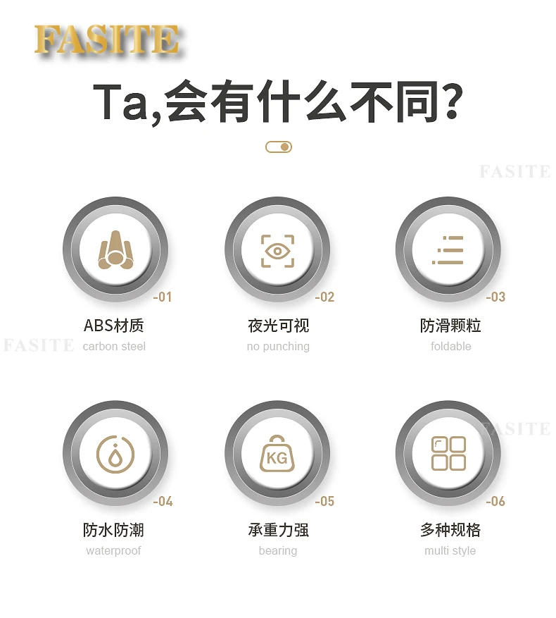 Description Picture 3 of itemToilet Safety Handrail Stainless Steel Bar Shower Bracket Handrail Disabled Gadgets Barre Appui Douche Bathroom Accessories