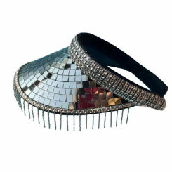 New Disco Ball Hat Classic Disco Glass Glitter Mirror Cap Festival Party Clothing Hats Accessories For DJ Club Stage