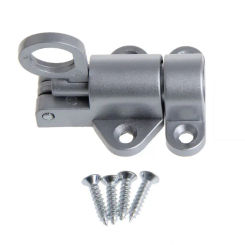 Aluminum Hasp for Latch Auto Door Lock Self Locking Barn Door Lock Fence Gate fo Q84D