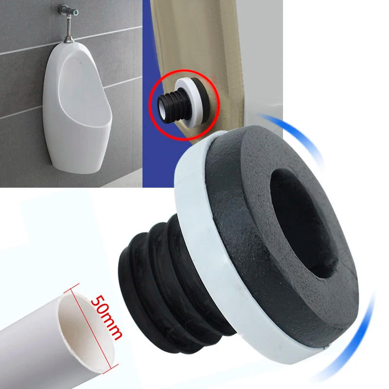 Description Picture 5 of item1pc Urinal Flange Sealing Ring Toilet Connector Leak-proof Odor-proof Horse Head Sewage Wall/Floor Drain Installation Fittings