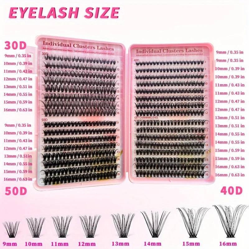 Description Picture 5 of itemNatural Look Eyelash Extensions Set, False Eyelashes Set & Tweezers & Glue & Remover, Professional Accessories for Make-up
