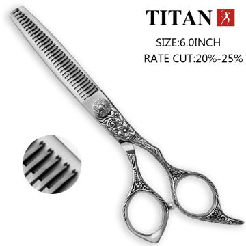 Titan Japanese 440 Steel 6 Inch Professional Hairdressing Scissors for Barber Cutting,, Hairdressing cut thinning shear