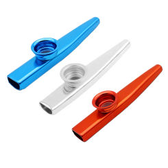 Creative Metal Kazoo Portable Flute Woodwind Instrument for Children Adult Beginner Music Lovers Christmas Gift