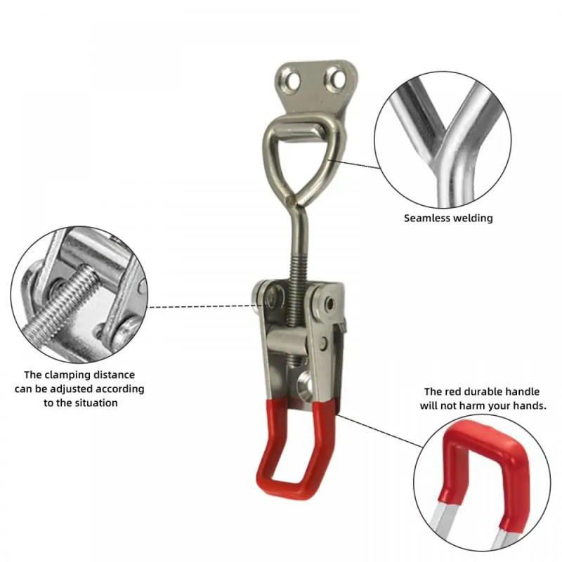 Description Picture 5 of itemToggle Clamp Adjustable Toggle Clamp 4001 4002 4003 Cabinet Boxes Lever Handle Lock For Sliding Door Furniture Hardware