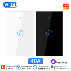 Tuya 40A Smart WiFi Water Heater Boiler Switch For High Power Electrical Appliances Works With Alexa Google Home Yandex Alice