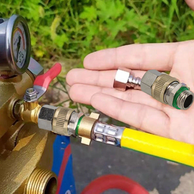 Description Picture 2 of itemCopper Quick Connector for Agricultural Dosing Plunger Pump High Pressure Hose Outlet Pipe Sprayer Dosing Machine Connector