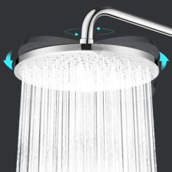 10 inch Big Panel Rainfall Shower Head,High Pressure Shower Head,Water Saving,Top Rainfall Shower Faucet Bathroom Accessories 