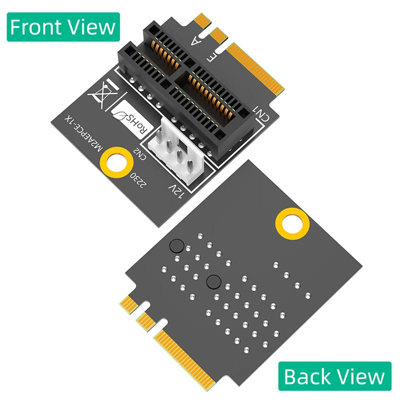 Description Picture 3 of item2230 M.2 Key A+E to PCIE X1 Adapter Card PCI Express PCI-E 1X Slot to M2 NGFF Key A/A+E/E Converter Riser Card 4Pin Power Supply
