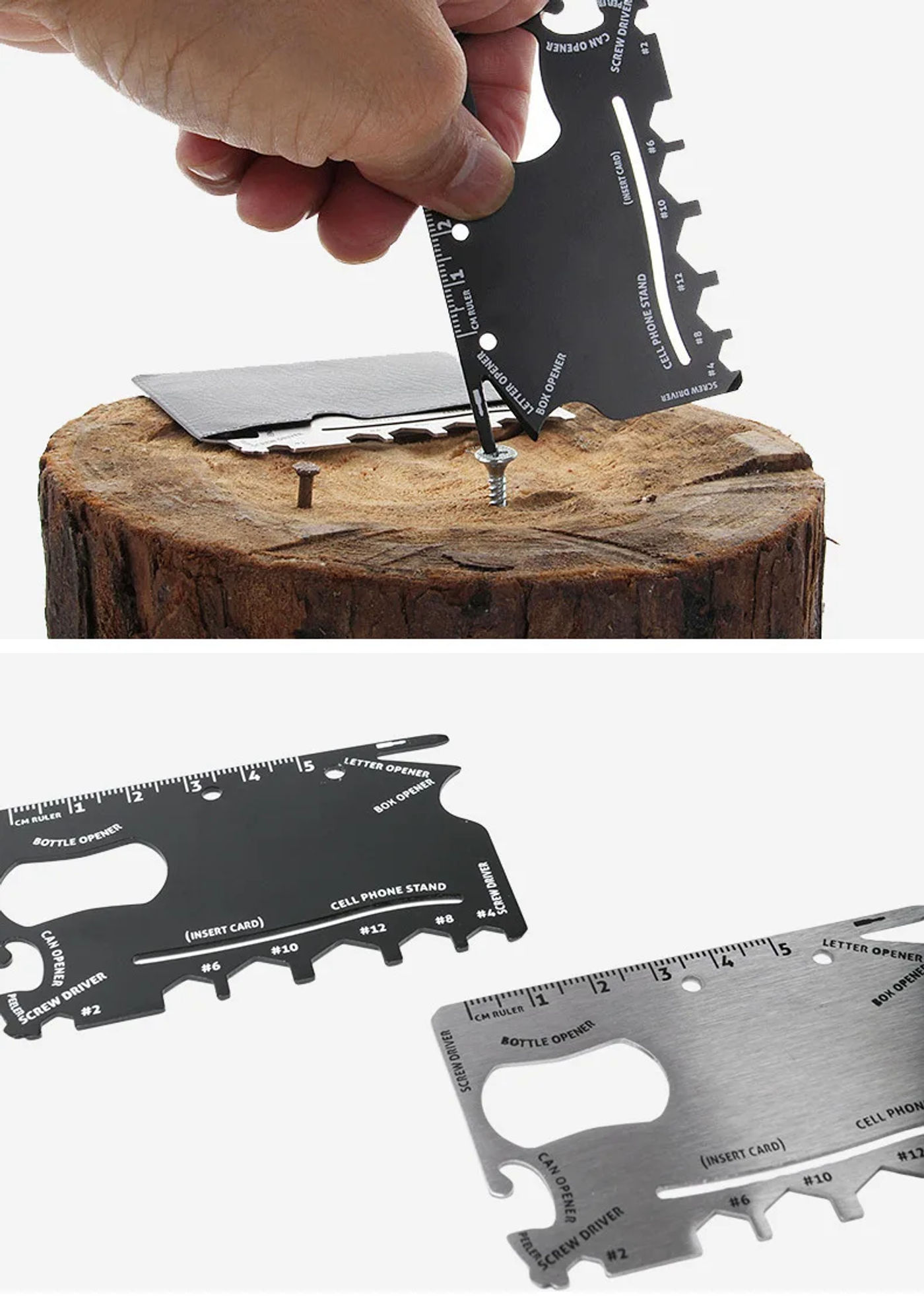 Description Picture 5 of item1pcs Outdoor Camping Portable Tool Card Wilderness Survival Small Tool Portable Bicycle Multi functional Repair Tool