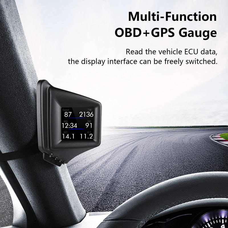 Description Picture 6 of itemHUD OBD2+GPS On-board Computer Head up Display Car tachometer Turbo Oil Pressure Water Temp GPS Speedometer For Gasoline Car