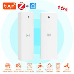 Tuya ZigBee Motion Sensor Smart Life Human Presence Sensor 5.8G MmWave Radar Detector Security Protection for Alexa Google
