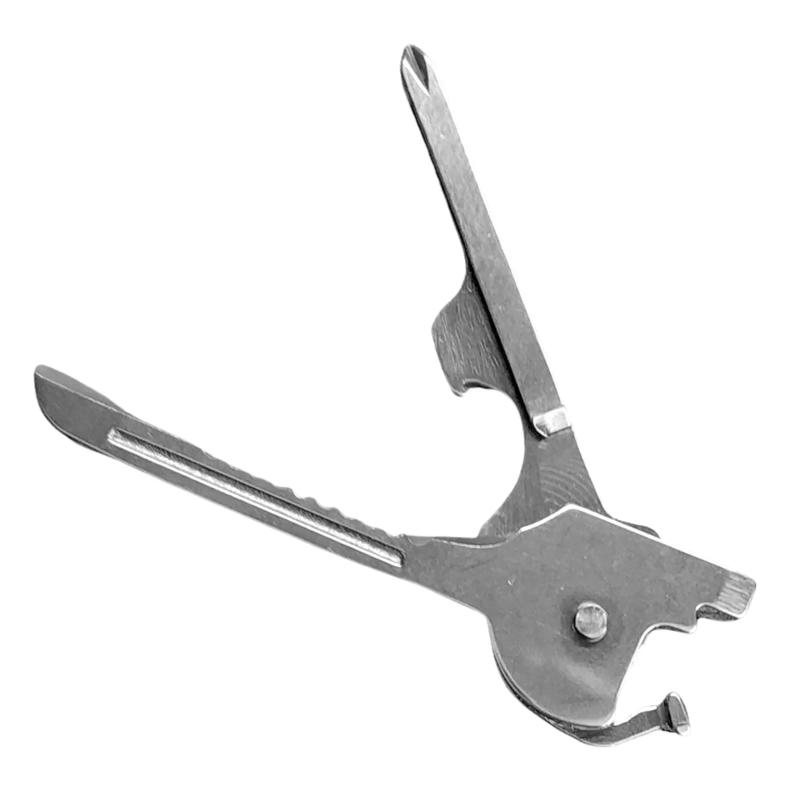 Description Picture 4 of item6 In 1 Multi-functional Folding Key Knife Pocket Opener Keychain Kit Tool Outdoor E dc Mini Utility T actical Screwdriver Gear